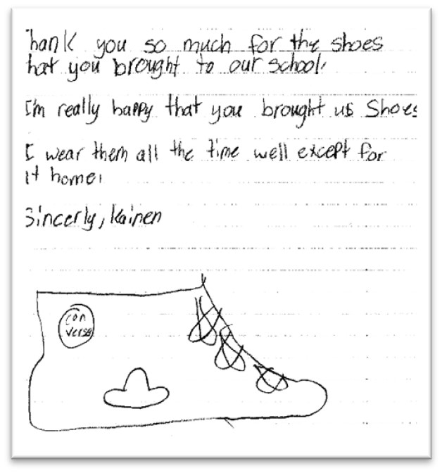 Thank You shoes