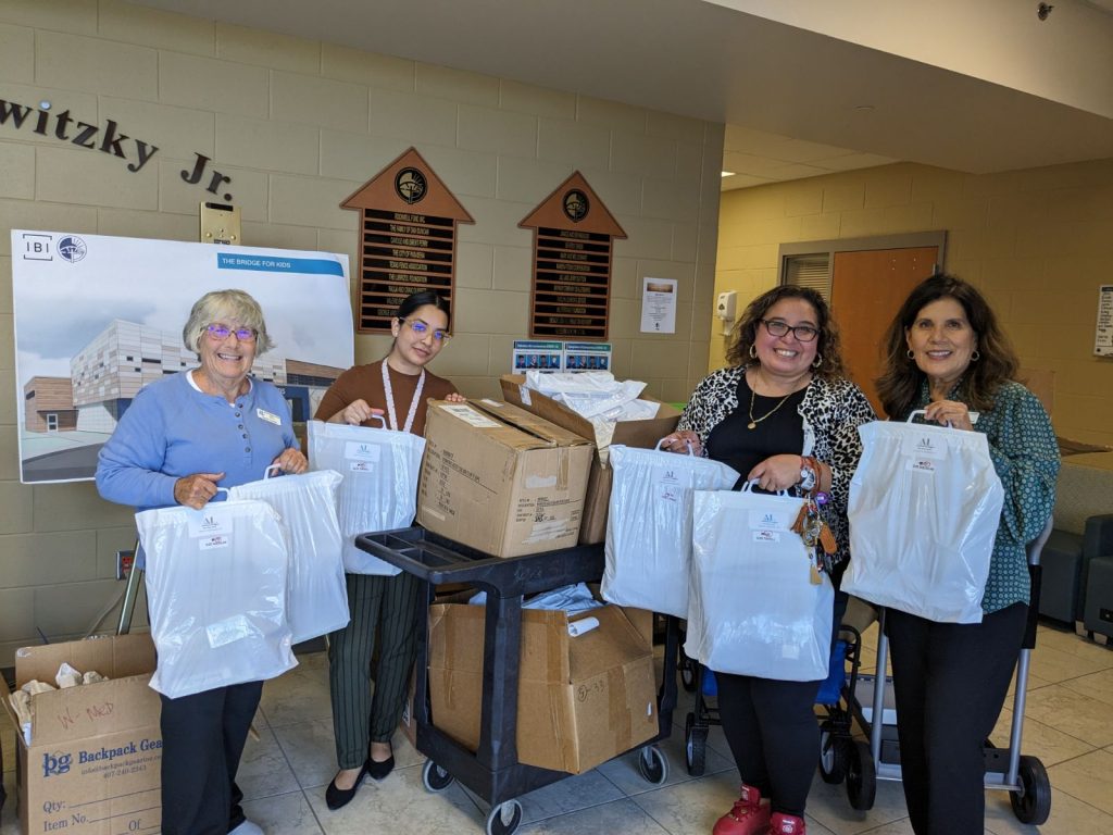 Assistance League of the Bay Area Delivers 88 Assault Survivor Kits to the Bridge Over Troubled Waters