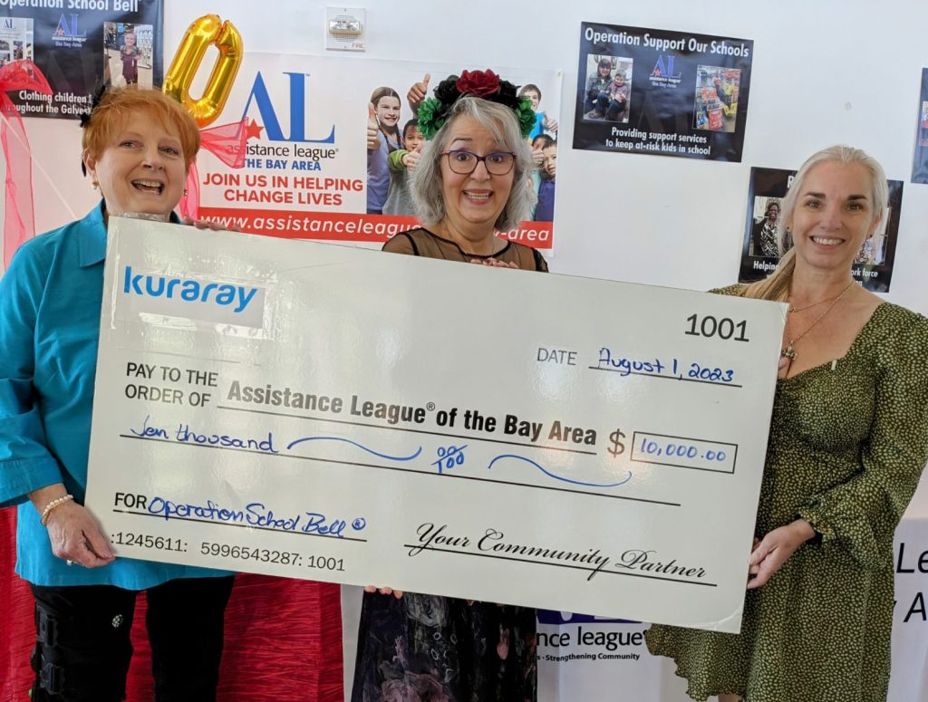 Assistance League of the Bay Area Receives $10,000 from Kuraray America