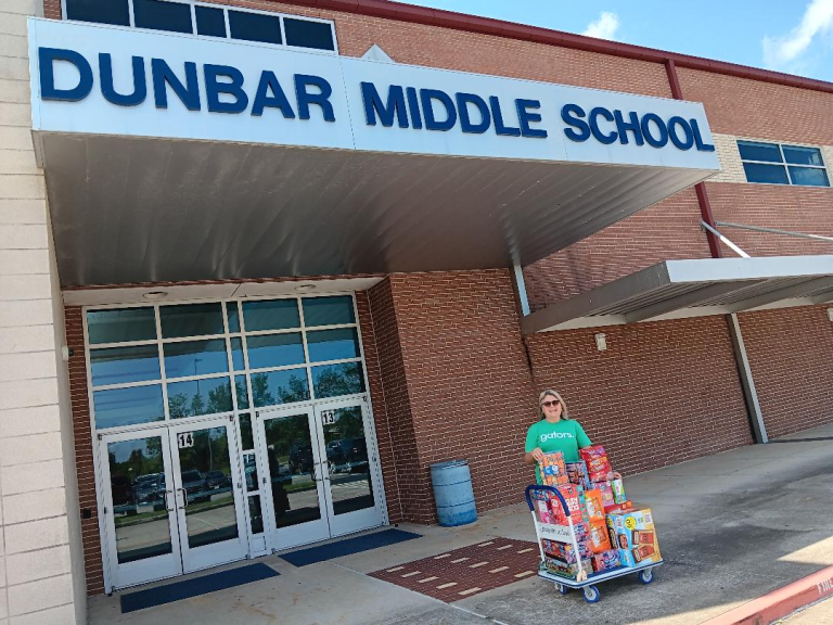 Operation Support Our Schools Campus Liaison Visits Dunbar Middle