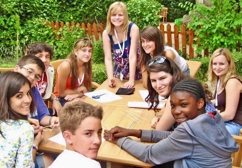 Students at summer camp