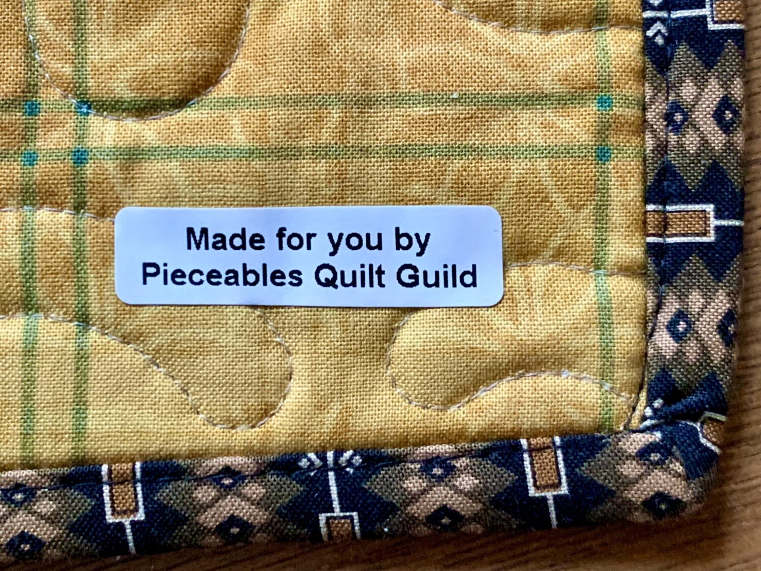 Pieceable Quilters label