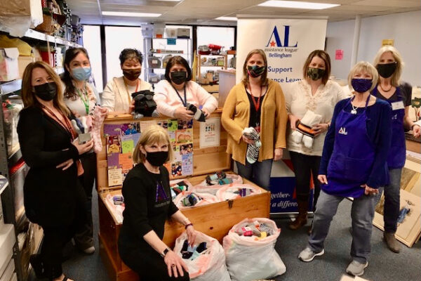 Whatcom County School Coordinators Collect Socks for students