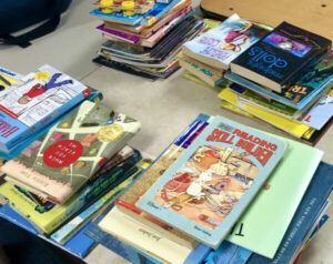 Books collect by Assistance League members