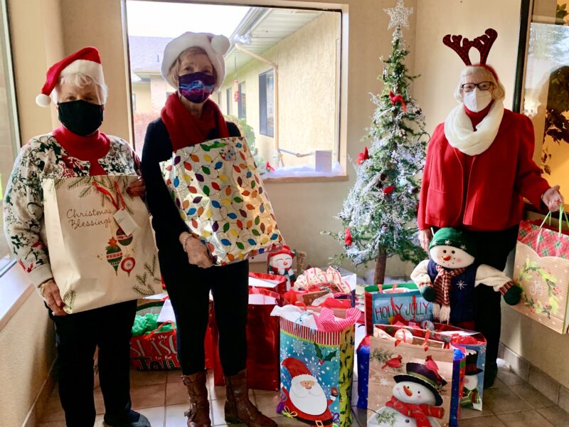 Distributing Christmas Gifts to Mt. Baker Care Center