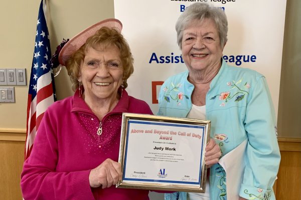 Nanci Zander presents ABCD Award to JUDY MORK.