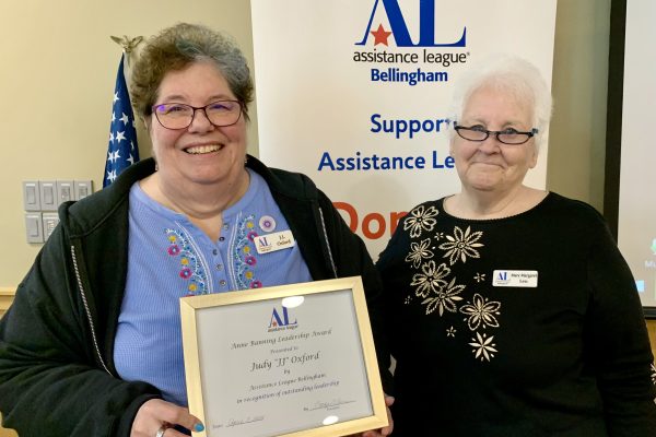 Mary Margaret presents JJ Oxford with Anne Banning Award