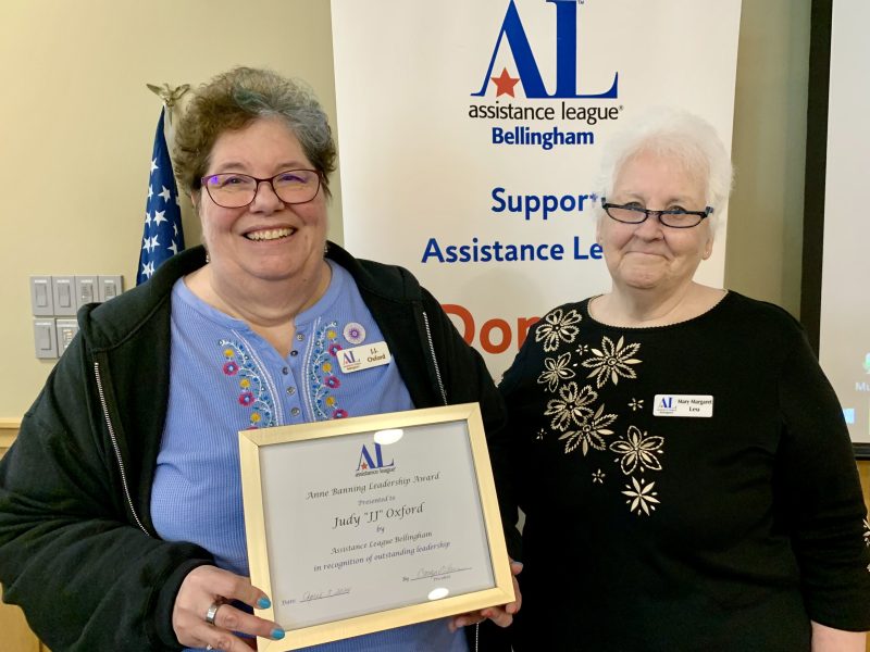 Mary Margaret presents JJ Oxford with Anne Banning Award