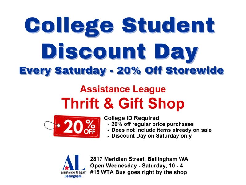 Thrift & Gift Shop Now Offers College Student Saturday