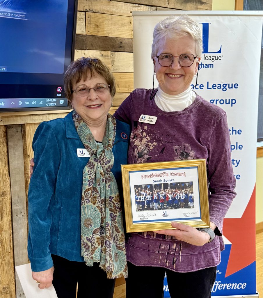 Sarah Spinks Honored with Assistance League of Bellingham's President's Award