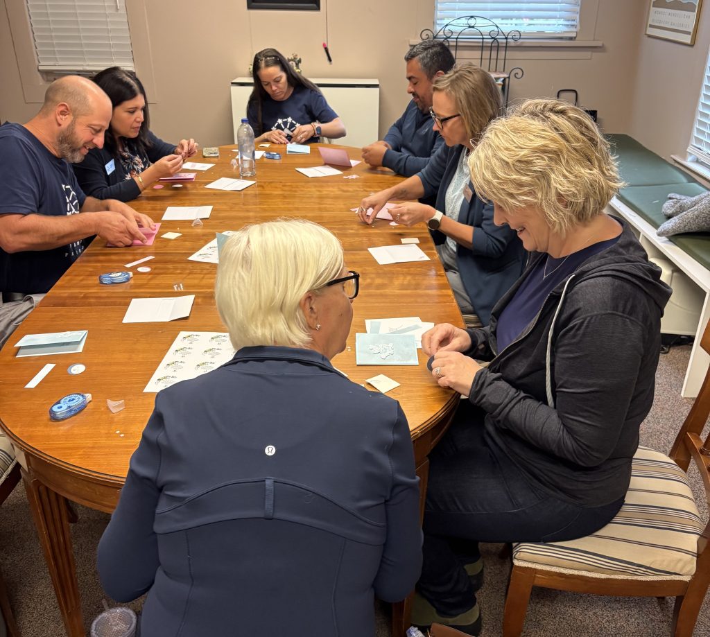 Volunteers Create Handmade Cards for Upcoming Fundraiser
