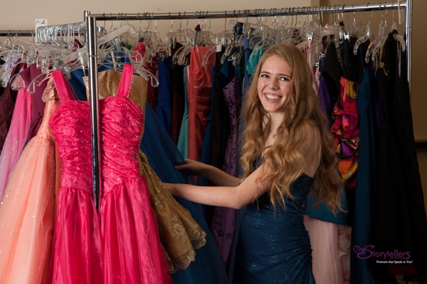 Venz0051-Color2-600x400 Teen looking through Cinderella's Closet gowns