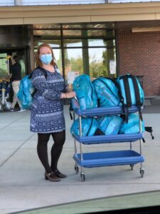 Hospital staff receiving Baby Bundles