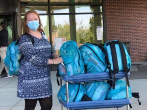 Hospital staff receiving Baby Bundles