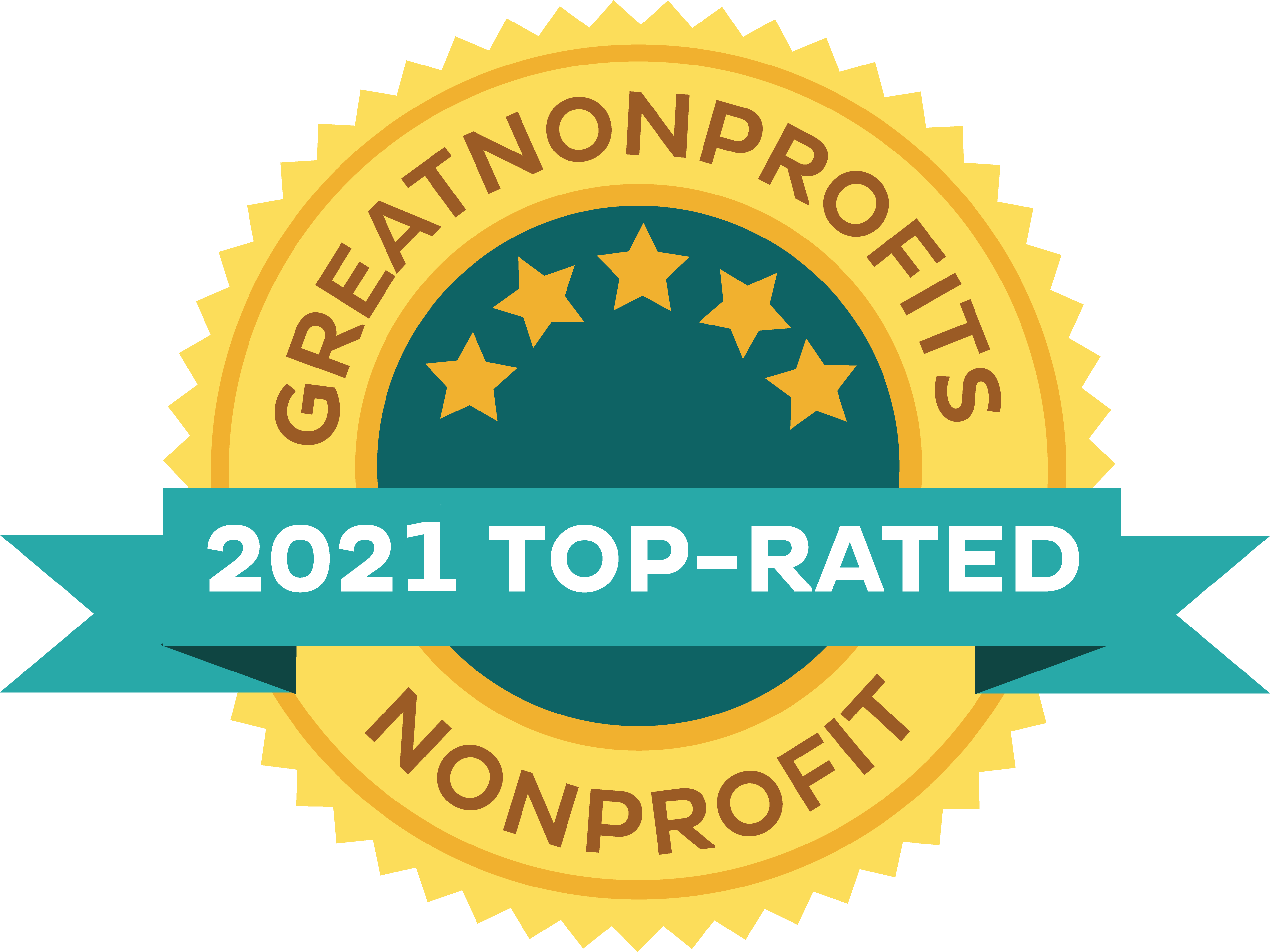 Greatnonprofits 2021 Top-Rated Nonprofit seal
