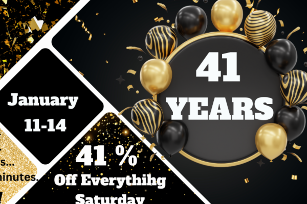 41 years sale banner