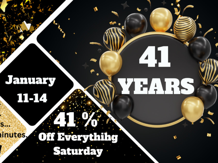 41 years sale banner