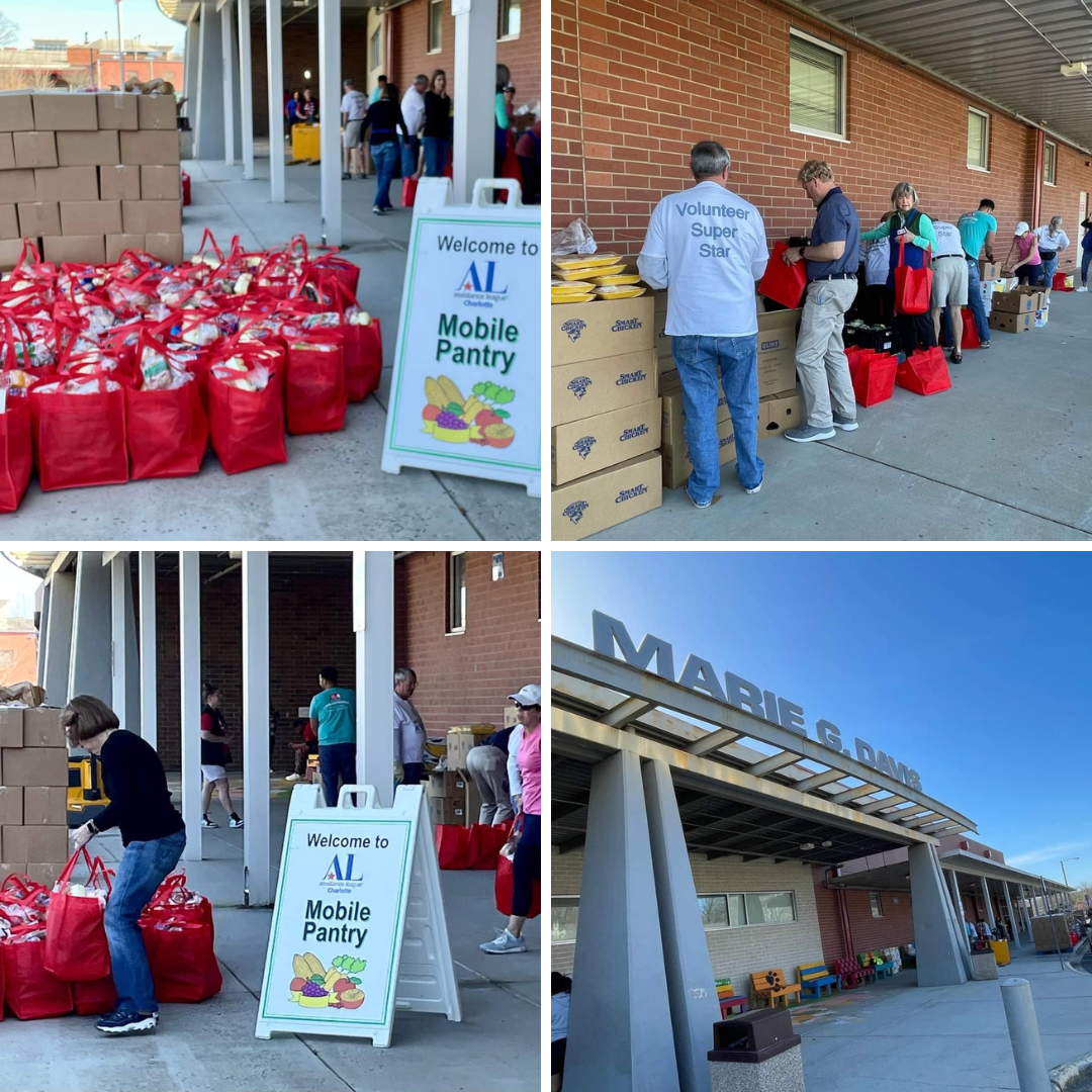 Assistance League members at a food pantry