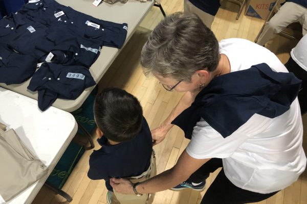 Uniform measuring, Assistance League of the Chesapeake