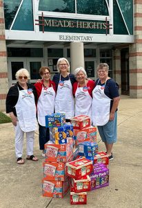 Mary O'Malley Backpack Friends provides food to a local elementary school.