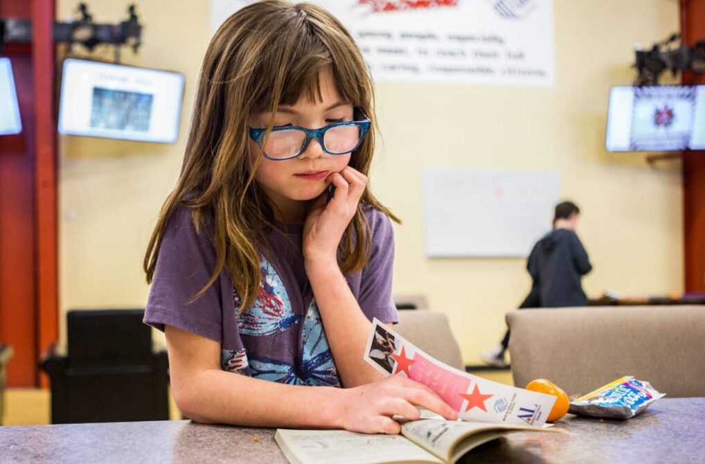 Girl reading_National