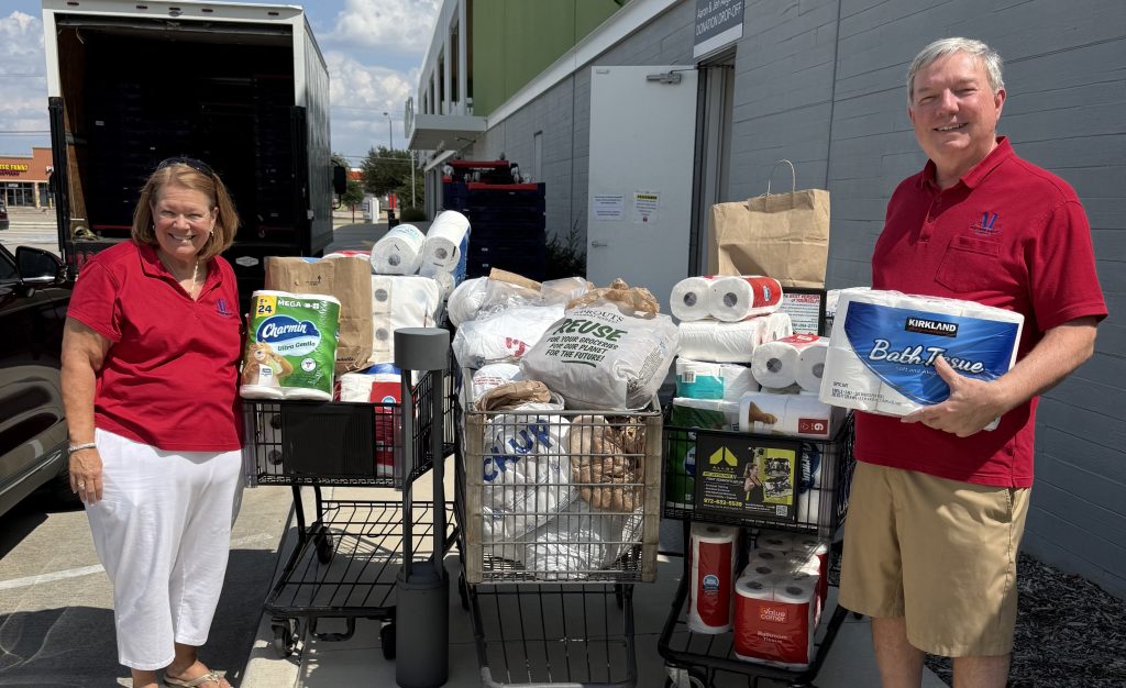 Donation of Essential Supplies to Metrocrest Services Pantry