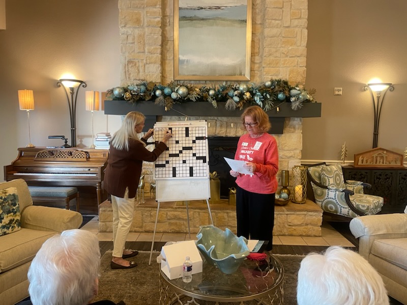 Crosswords, laughter, and good company