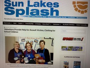 Volunteers Provide Help for Assault Victims, Clothing for School Children