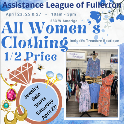 Women's Clothing Sale Week of April 22