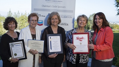 Fullerton Quality of Life Award from Chamber of Commerce