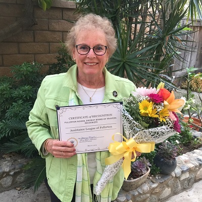 SusieFSDAward400 Fullerton School District Certificate of Recognition