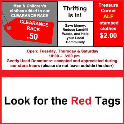 Look for RED tags