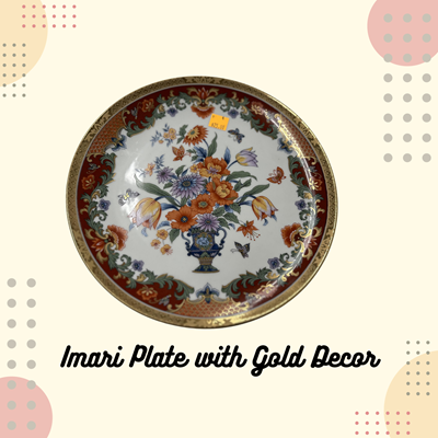 Imari Plate With Gold Decor
