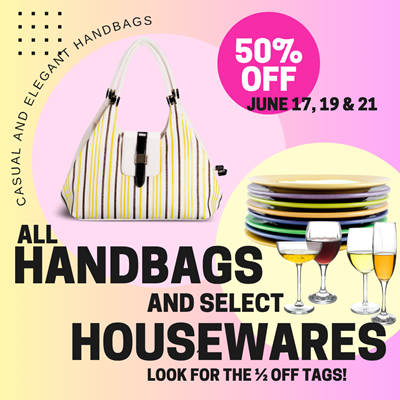 Handbags and Housewares on Sale
