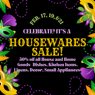 Housewares Sale 50% Off