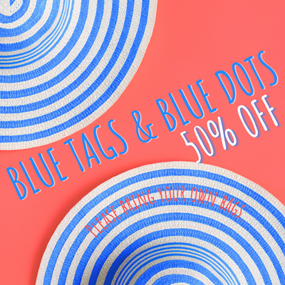 Blue Tag and Blue Dot Sale