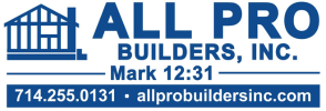 ALL PRO BUILDERS SPONSOR
