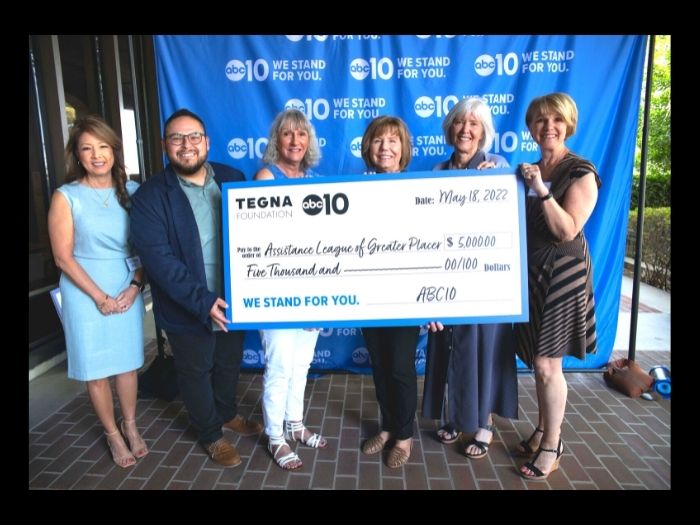 TEGNA/ABCTV10 Award $5000 Grant to Assistance League® of Greater Placer