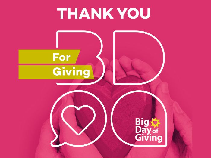 Thank You for Big Day of Giving Donations!