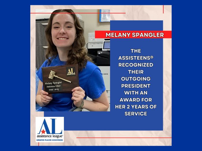 Melany Spangler Honored at Assisteens® Meeting