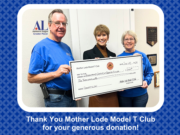 Mother Lode Model T Club Makes Donation