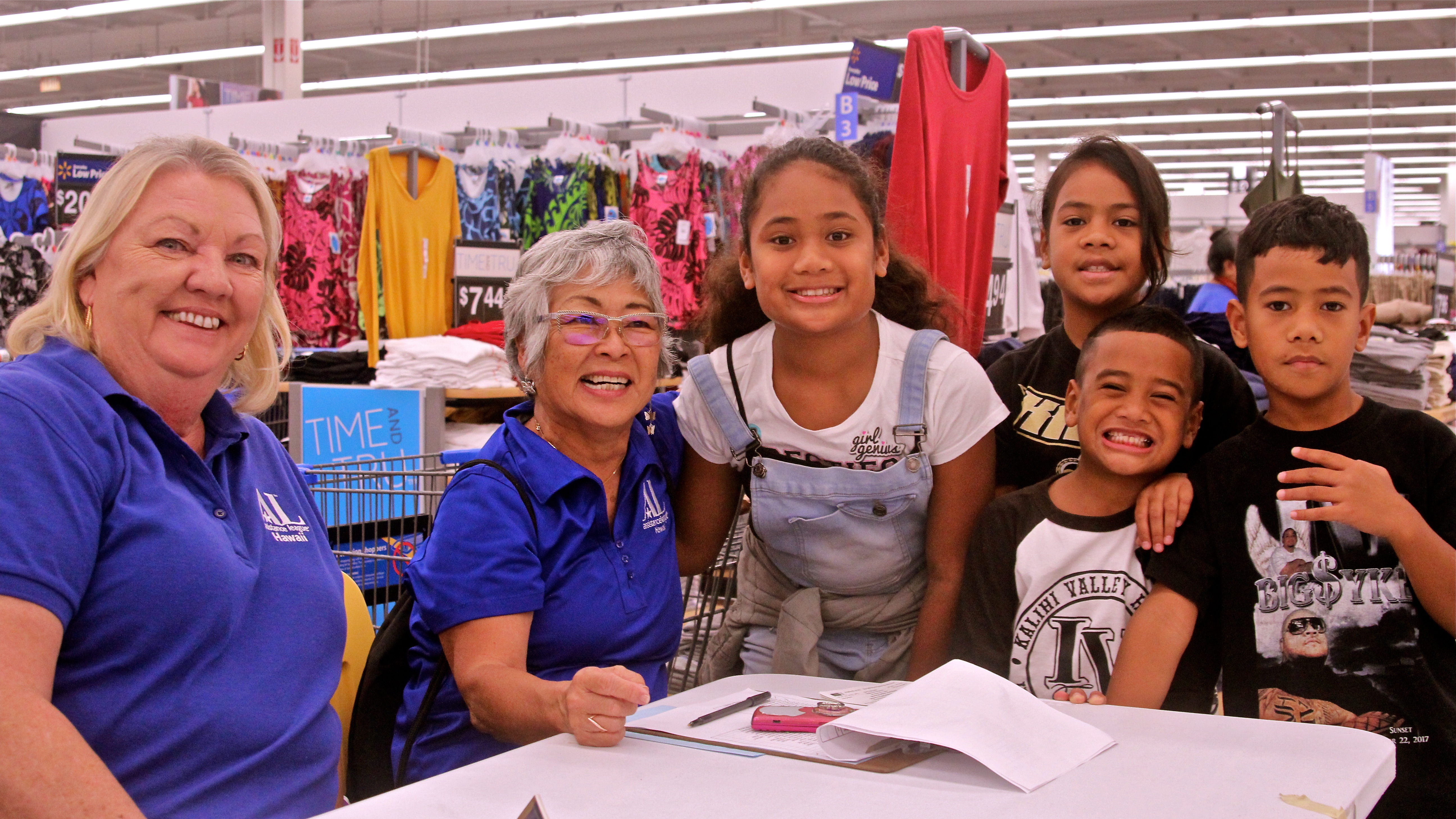 Opeartion School Bell volunteers at WalMart (2018)