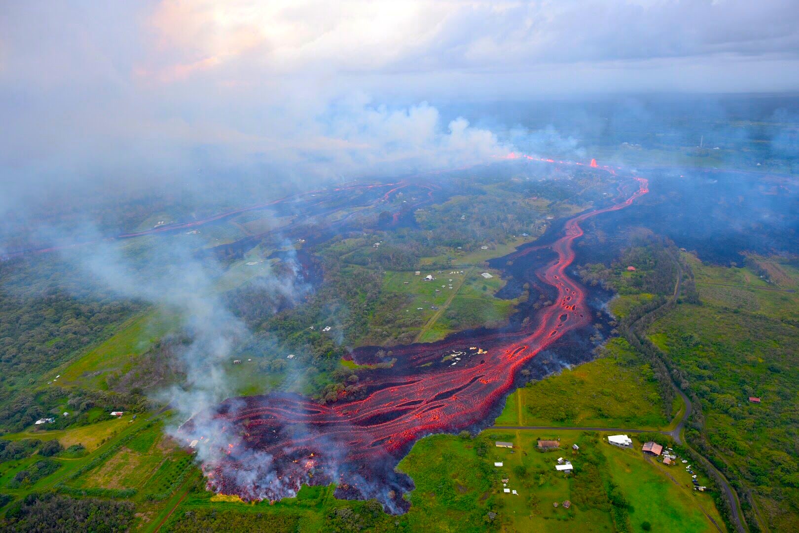 Volcano Lava Flow