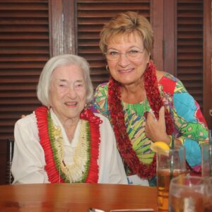 Member Louise Fry with Nancy Sparacino