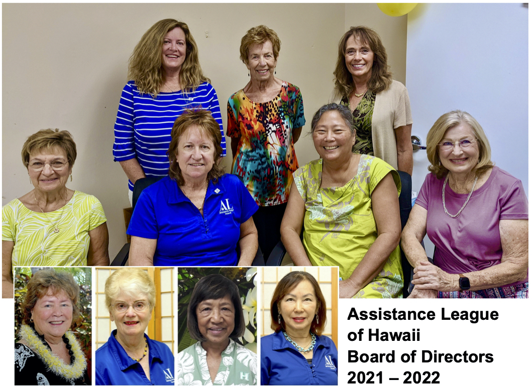 Assistance League of Hawaii's Board of Directors 2021 - 2022