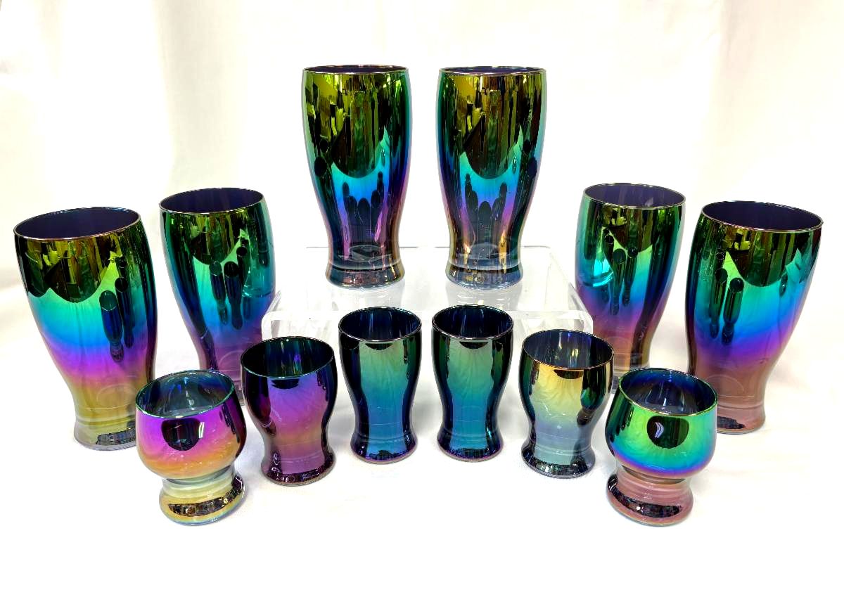 Rainbow Fusion Glassware