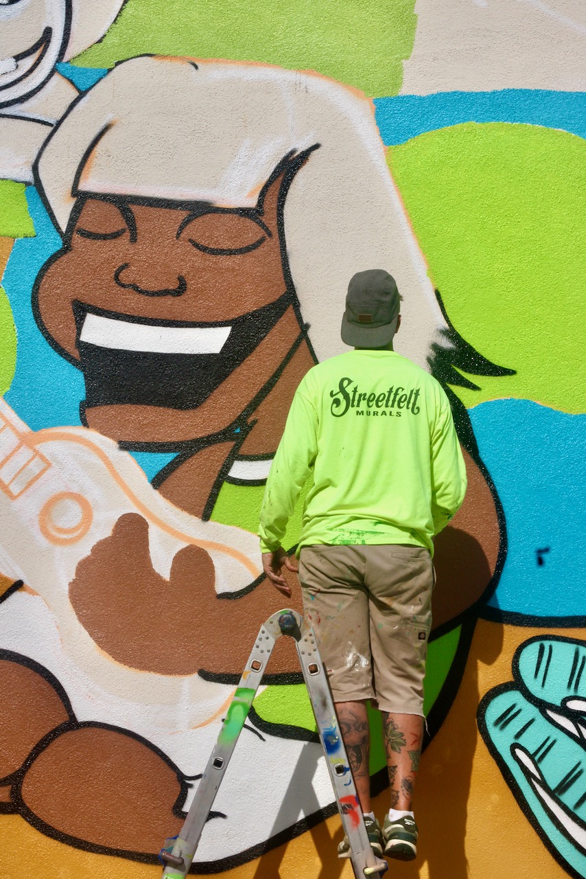 Mural creation by Streetfelt Murals