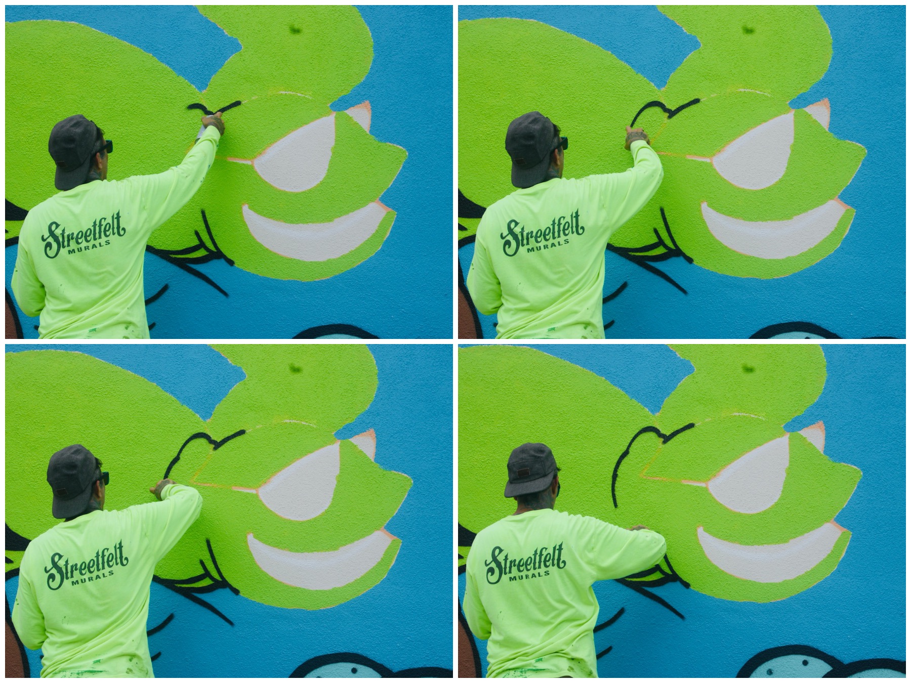 Four panel creation sequence