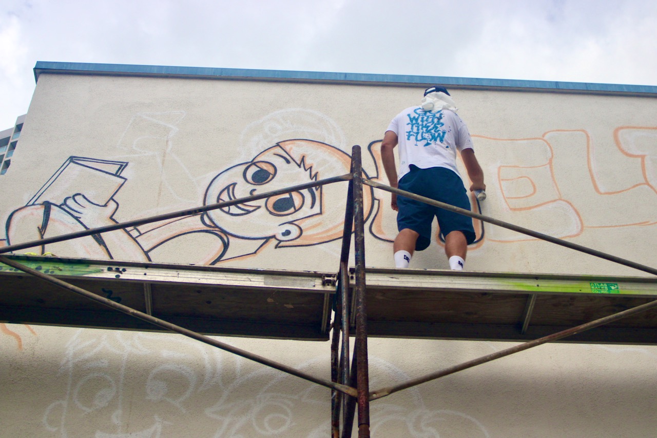 Mural Creation Day 1