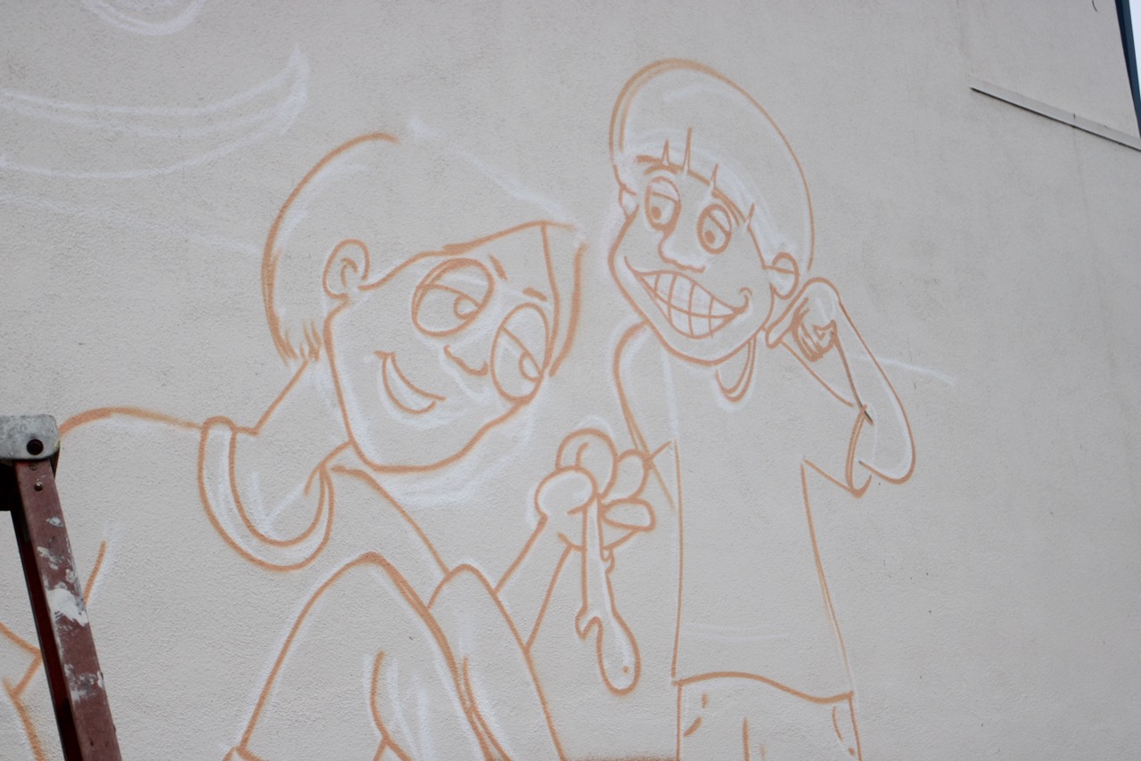 Mural Creation Day 2